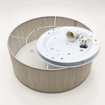 Plafondlamp SIRJA 1xE27/15W/230V Ø 35 cm beige