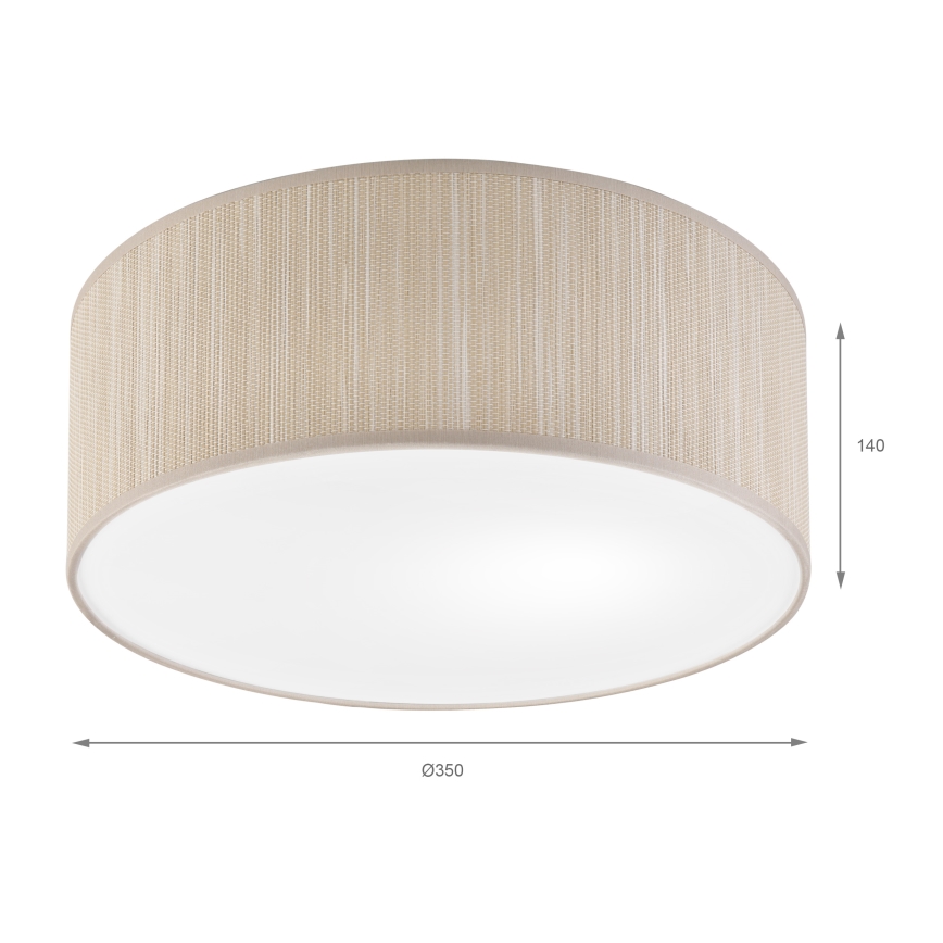 Plafondlamp SIRJA 1xE27/15W/230V Ø 35 cm beige
