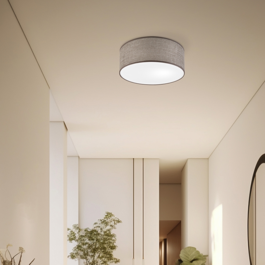 Plafondlamp SIRJA 1xE27/15W/230V Ø 35 cm bruin