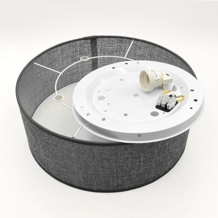 Plafondlamp SIRJA 1xE27/15W/230V Ø 35 cm grijs