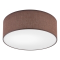 Plafondlamp SIRJA 1xE27/60W/230V Ø 35 cm bruin