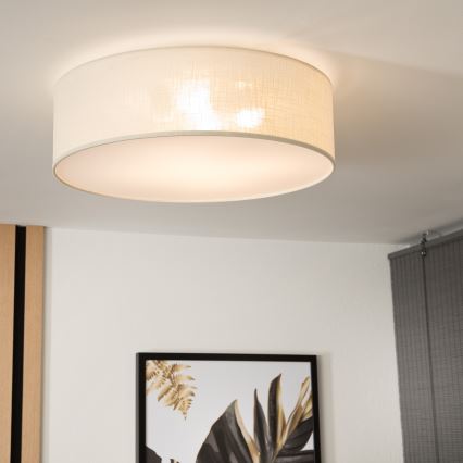 Plafondlamp SIRJA 2x E27/15 W/230 V Ø 45 cm crème