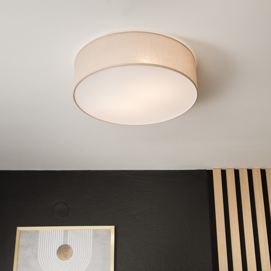 Plafondlamp SIRJA 2xE27/15W/230V Ø 45 cm beige