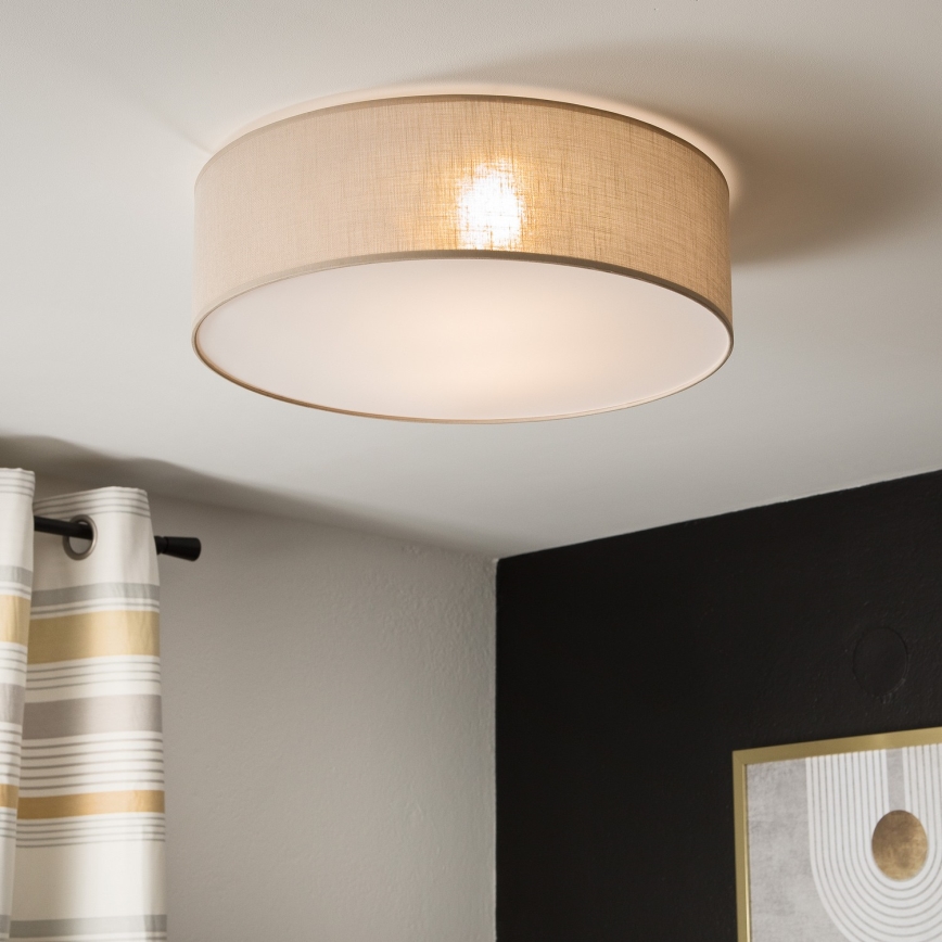 Plafondlamp SIRJA 2xE27/15W/230V Ø 45 cm beige