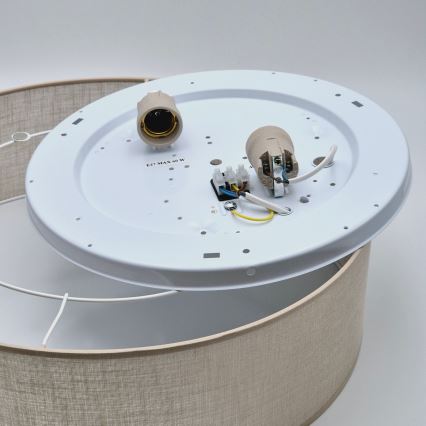 Plafondlamp SIRJA 2xE27/15W/230V Ø 45 cm beige