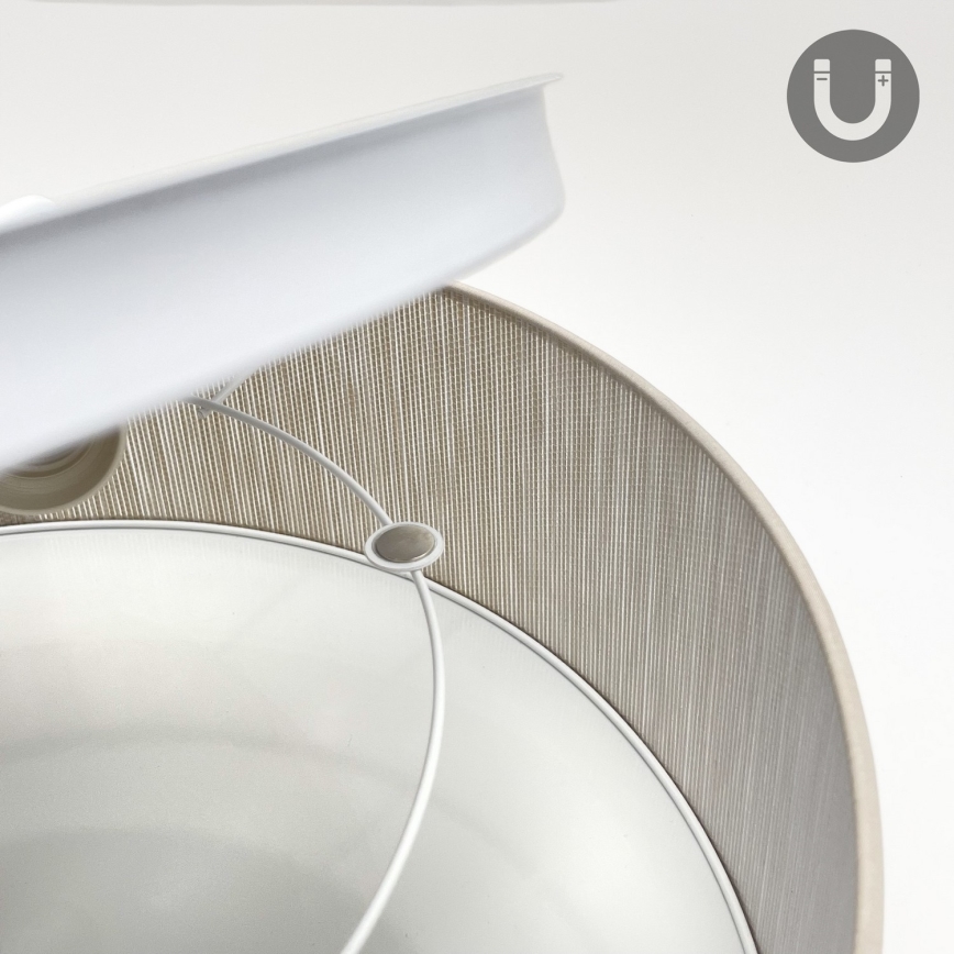 Plafondlamp SIRJA 2xE27/15W/230V Ø 45 cm beige