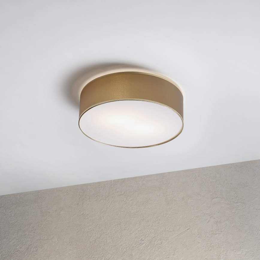 Plafondlamp SIRJA 2xE27/15W/230V Ø 45 cm bruin/goud