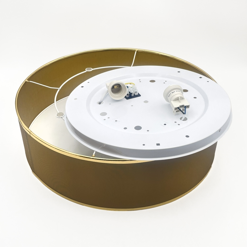 Plafondlamp SIRJA 2xE27/15W/230V Ø 45 cm bruin/goud