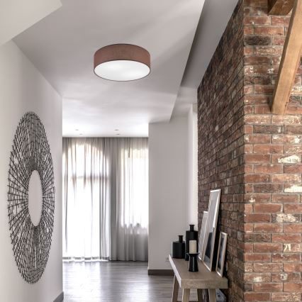 Plafondlamp SIRJA 2xE27/15W/230V Ø 45 cm bruin