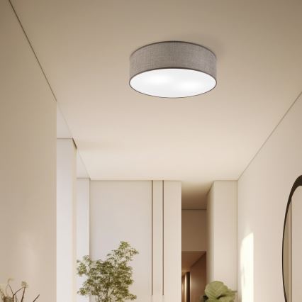Plafondlamp SIRJA 2xE27/15W/230V Ø 45 cm bruin