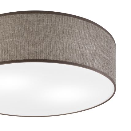 Plafondlamp SIRJA 2xE27/15W/230V Ø 45 cm bruin