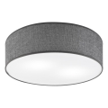 Plafondlamp SIRJA 2xE27/15W/230V Ø 45 cm grijs