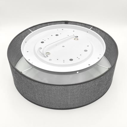 Plafondlamp SIRJA 2xE27/15W/230V Ø 45 cm grijs