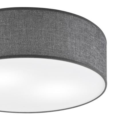 Plafondlamp SIRJA 2xE27/15W/230V Ø 45 cm grijs