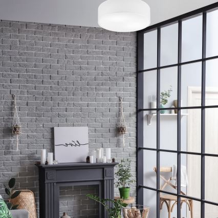 Plafondlamp SIRJA 2xE27/15W/230V Ø 45 cm wit