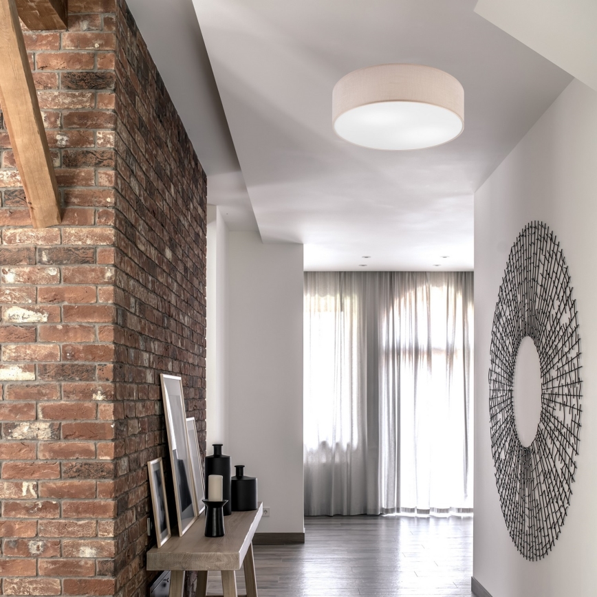 Plafondlamp SIRJA 2xE27/60W/230V d. 45 cm beige