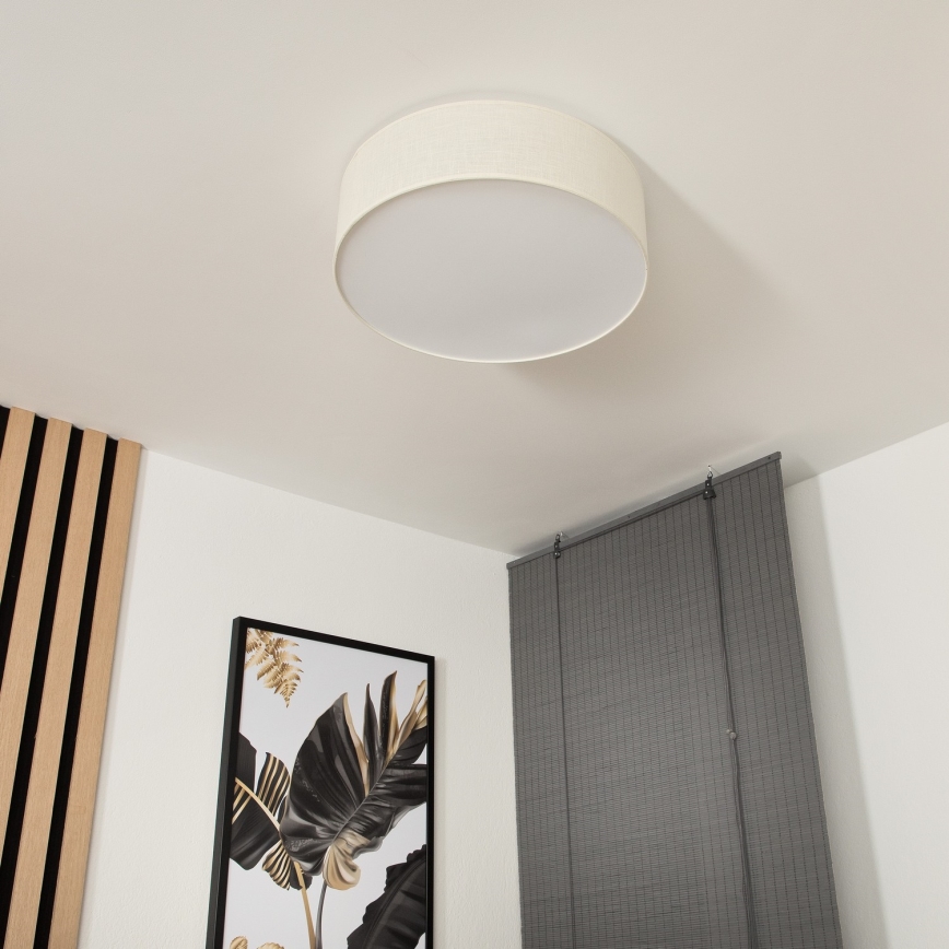 Plafondlamp SIRJA 2xE27/60W/230V d. 45 cm crème