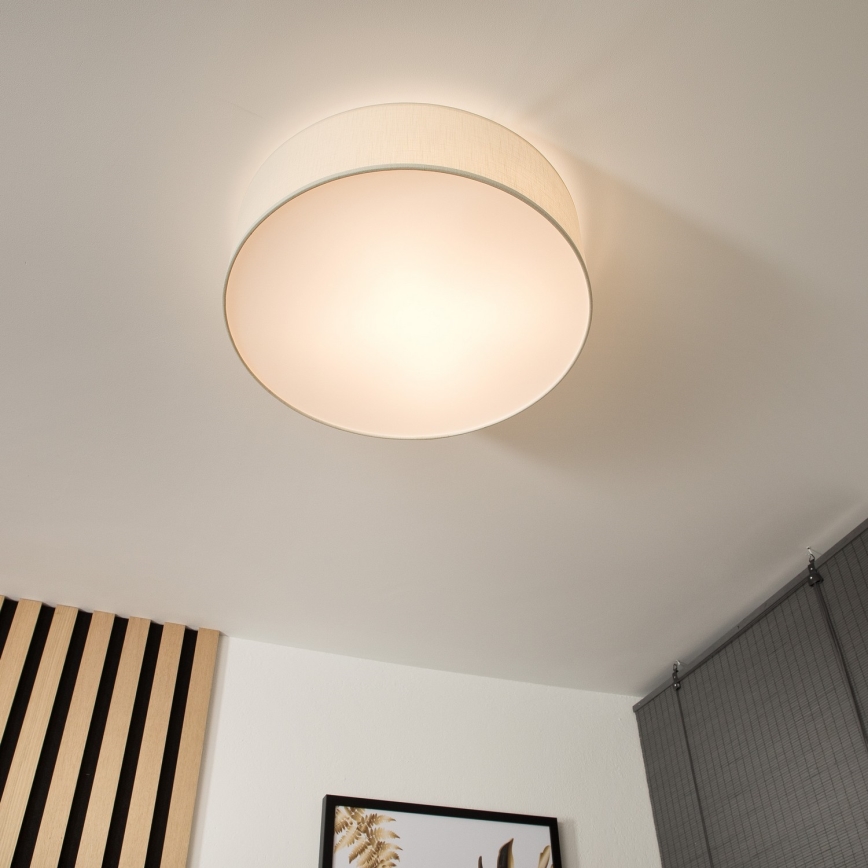 Plafondlamp SIRJA 2xE27/60W/230V d. 45 cm crème