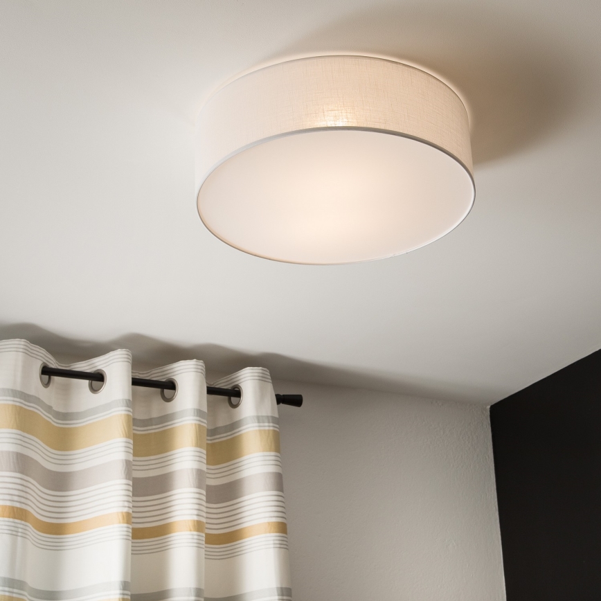 Plafondlamp SIRJA 2xE27/60W/230V d. 45 cm wit