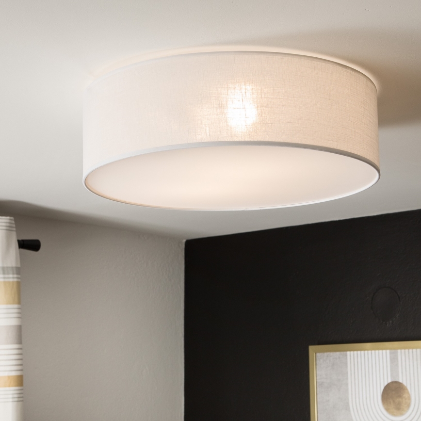 Plafondlamp SIRJA 2xE27/60W/230V d. 45 cm wit
