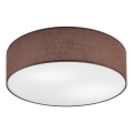Plafondlamp SIRJA 2xE27/60W/230V Ø 45 cm bruin