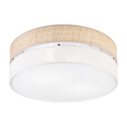 Plafondlamp SIRJA BOHO 2xE27/15W/230V Ø 45 cm beige/crème