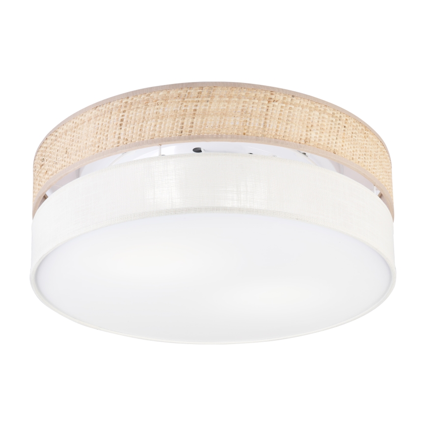 Plafondlamp SIRJA BOHO 2xE27/15W/230V Ø 45 cm beige/crème