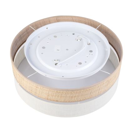 Plafondlamp SIRJA BOHO 2xE27/15W/230V Ø 45 cm beige/crème