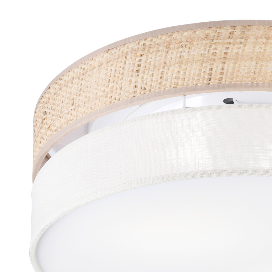 Plafondlamp SIRJA BOHO 2xE27/15W/230V Ø 45 cm beige/crème