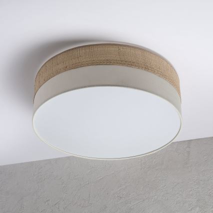 Plafondlamp SIRJA BOHO 2xE27/15W/230V Ø 45 cm beige/crème