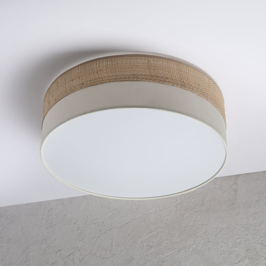 Plafondlamp SIRJA BOHO 2xE27/15W/230V Ø 45 cm beige/crème