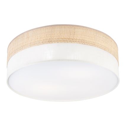 Plafondlamp SIRJA BOHO 2xE27/15W/230V Ø 45 cm beige/crème