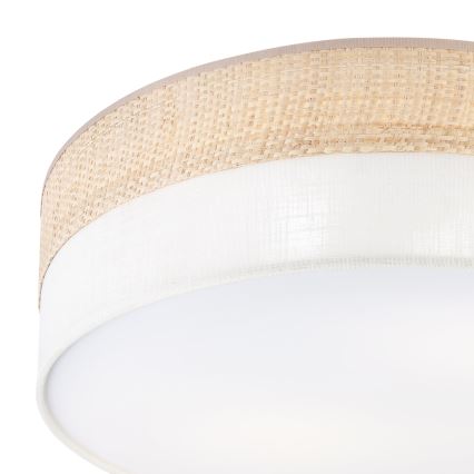 Plafondlamp SIRJA BOHO 2xE27/15W/230V Ø 45 cm beige/crème