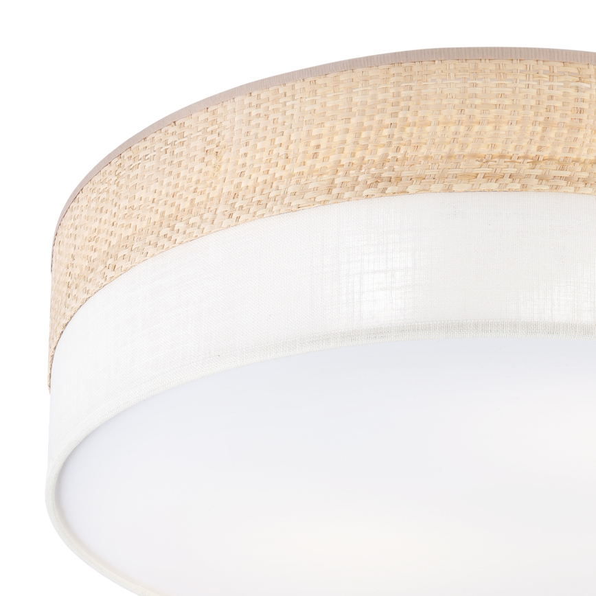 Plafondlamp SIRJA BOHO 2xE27/15W/230V Ø 45 cm beige/crème
