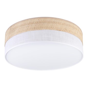 Plafondlamp SIRJA BOHO 2xE27/15W/230V Ø 45 cm beige/wit