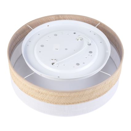 Plafondlamp SIRJA BOHO 2xE27/15W/230V Ø 45 cm beige/wit