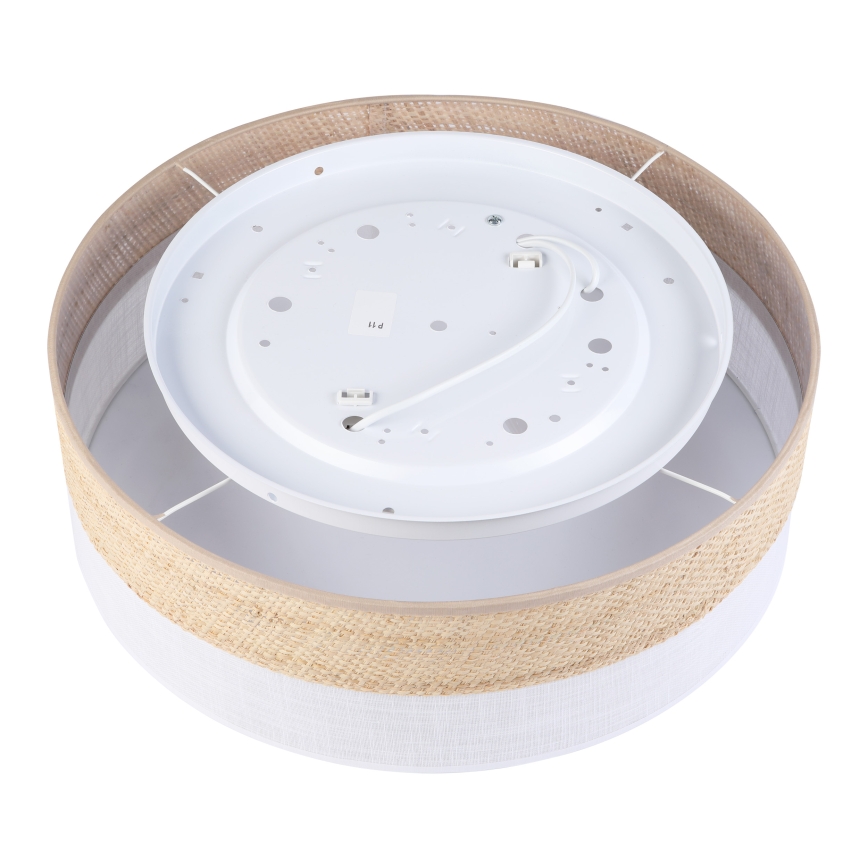 Plafondlamp SIRJA BOHO 2xE27/15W/230V Ø 45 cm beige/wit