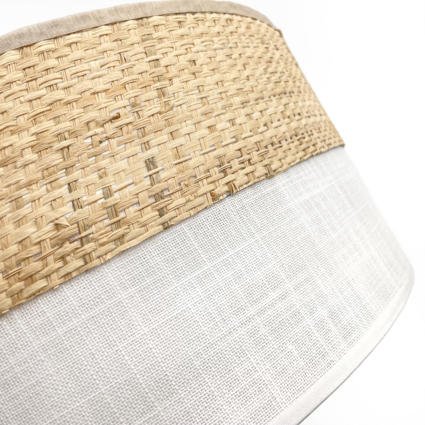 Plafondlamp SIRJA BOHO 2xE27/15W/230V Ø 45 cm beige/wit