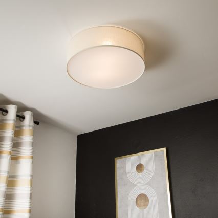 Plafondlamp SIRJA DOUBLE 4xE27/15W/230V diameter 45 cm crème