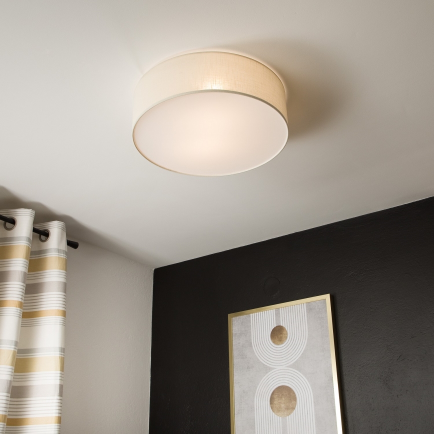 Plafondlamp SIRJA DOUBLE 4xE27/15W/230V diameter 45 cm crème