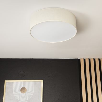 Plafondlamp SIRJA DOUBLE 4xE27/15W/230V diameter 45 cm crème