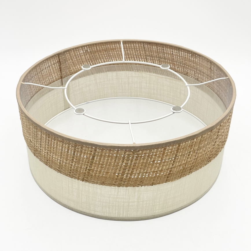 Plafondlamp SIRJA DOUBLE BOHO 2xE14/15W/230V Ø 35 cm beige/crème