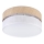 Plafondlamp SIRJA DOUBLE BOHO 2xE14/15W/230V Ø 35 cm beige/wit