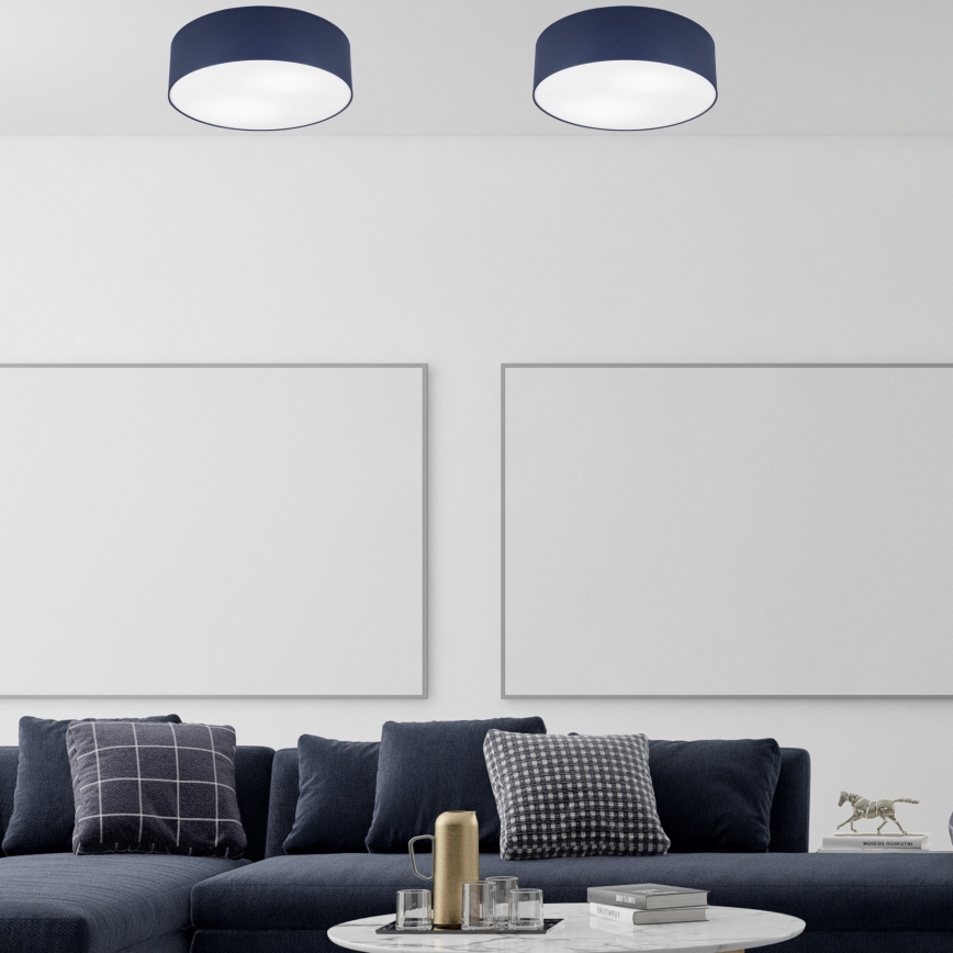 Plafondlamp SIRJA PASTEL 2x E27/15W/230V Ø 45 cm donkerblauw