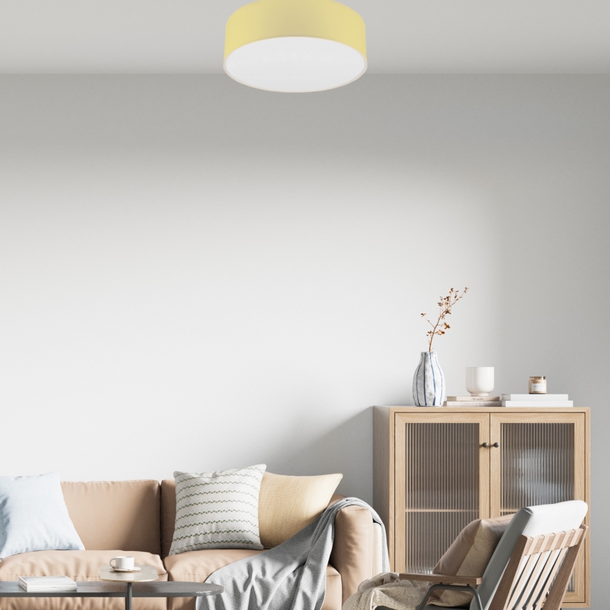 Plafondlamp SIRJA PASTEL 2xE27/15W/230V Ø 45 cm geel