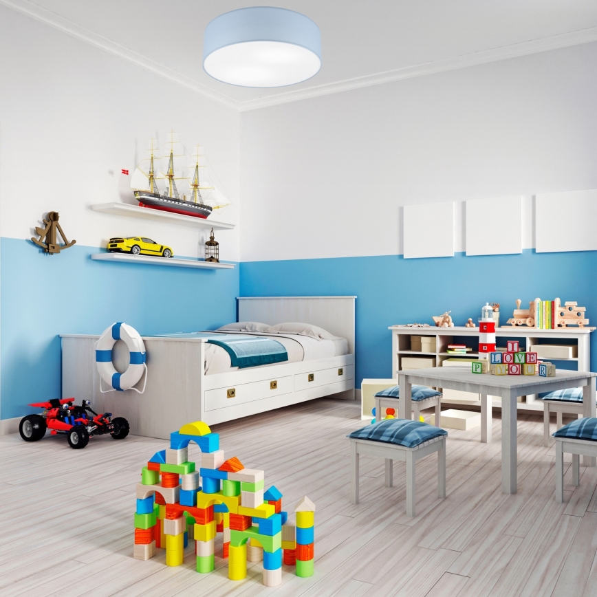 Plafondlamp SIRJA PASTEL 2xE27/60W/230V diameter 45 cm blauw