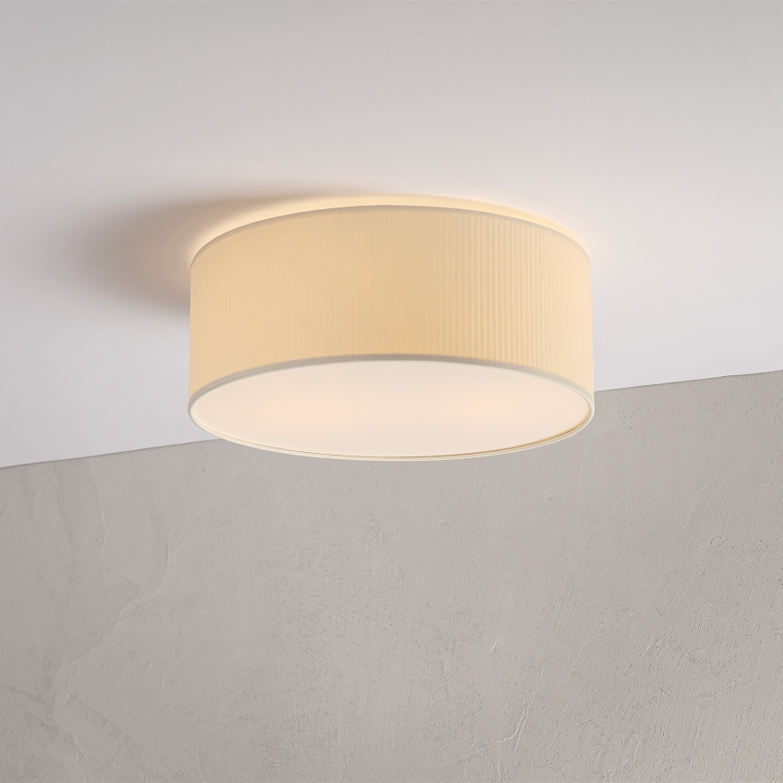 Plafondlamp SIRJA PLISADO 2xE27/15W/230V Ø 35 cm crème