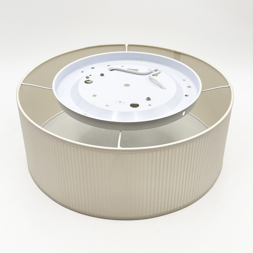 Plafondlamp SIRJA PLISADO 2xE27/15W/230V Ø 35 cm crème