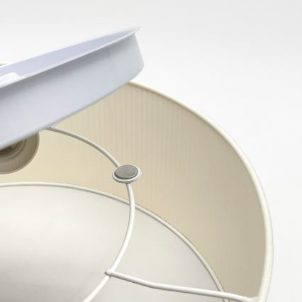 Plafondlamp SIRJA PLISADO 2xE27/15W/230V Ø 35 cm crème