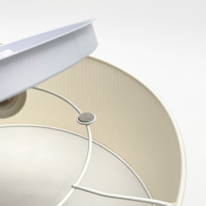 Plafondlamp SIRJA PLISADO 2xE27/15W/230V Ø 35 cm crème